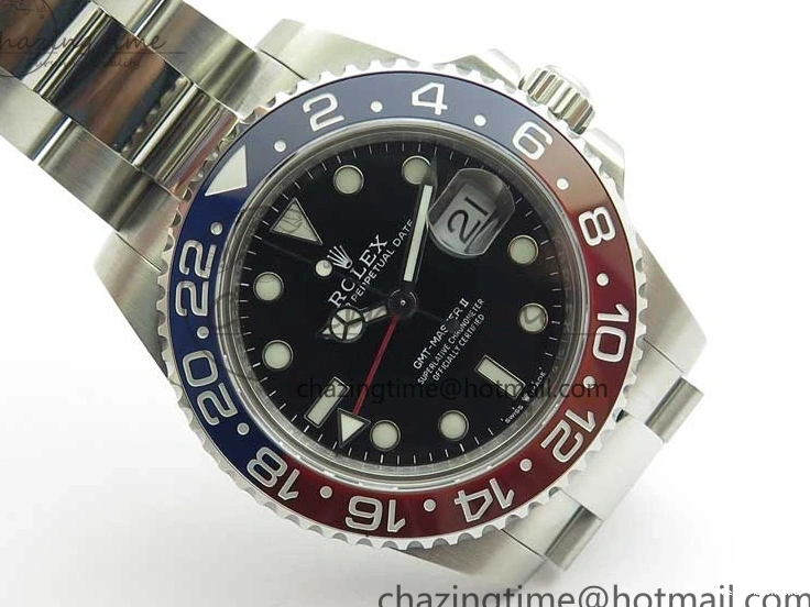 0407 Stylish GMT-Master II 126710 BLRO 904L BP Maker 1:1 Best Edition Black Dial On 904L Oyster Bracelet A3285 (Correct Hand Stack) 2521